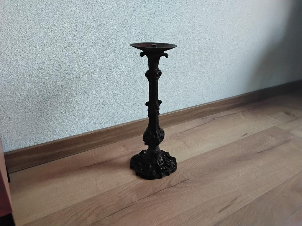 Gietijzeren kandelaar.., Ophalen of Verzenden