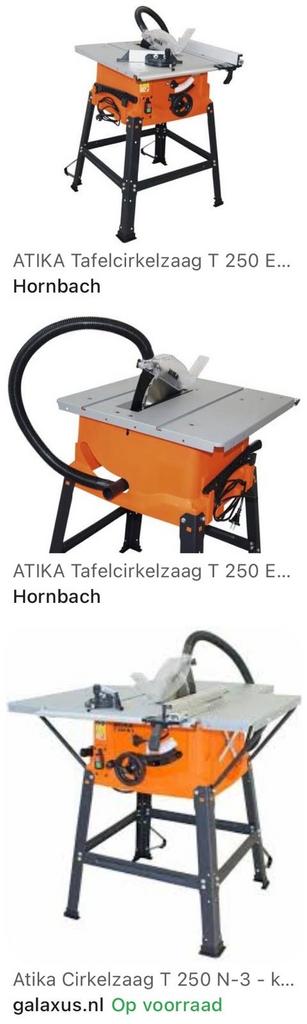 Tweedehands Atika Tafelcirkelzaag T 250 E, Doe-het-zelf en Verbouw, Gereedschap | Zaagmachines, Ophalen, Gebruikt, Cirkelzaag