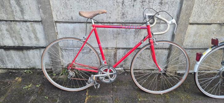 Vintage Peugeot Wielrenfiets - Klassieke Racefiets, Fietsen en Brommers, Fietsen | Racefietsen, Gebruikt, Heren, Overige merken