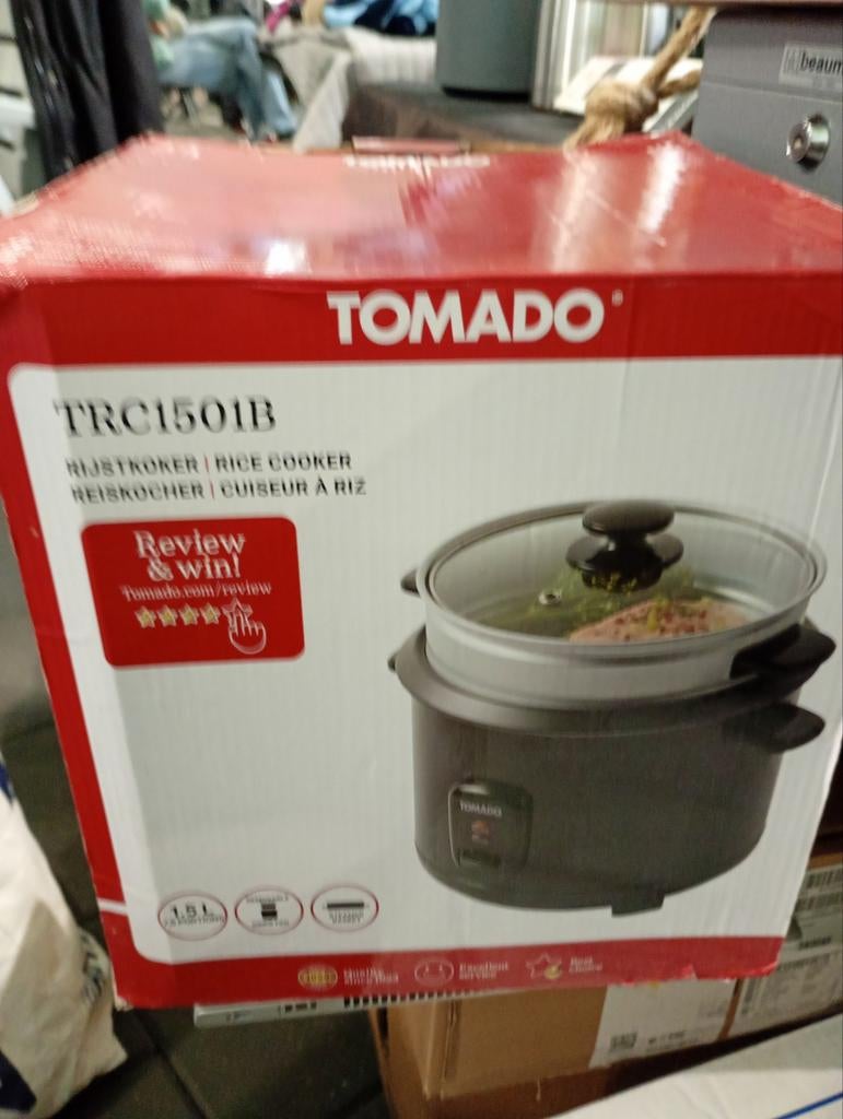 Tomado TRC1501B Rijstkoker - Nieuw in doos, Ophalen of Verzenden, Nieuw