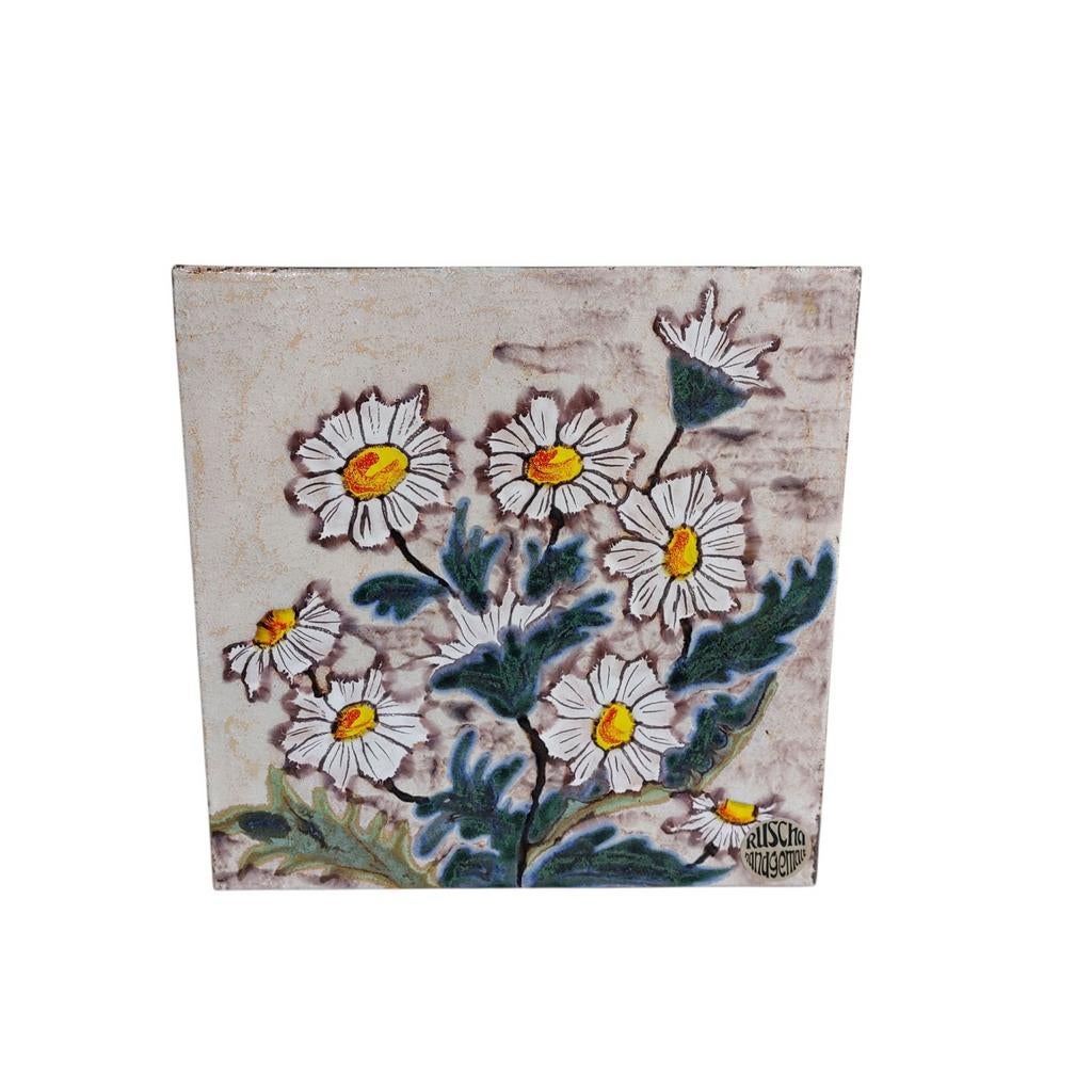 Vintage Ruscha wandtegel, wandbord, Ophalen