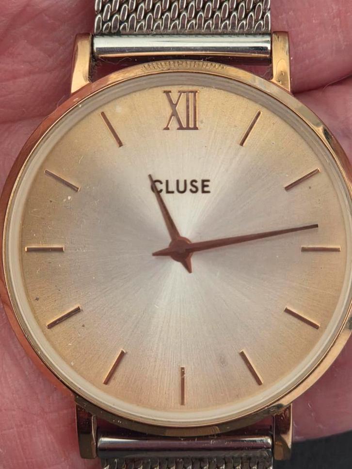 Cluse Horloge - Elegant Roségoud met Milanees Bandje, Sieraden, Tassen en Uiterlijk, Horloges | Dames, Gebruikt, Polshorloge, Overige merken