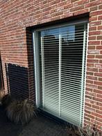 Houten jaloezieën 131 x 220, Ophalen, Crème, Gebruikt, 100 tot 150 cm