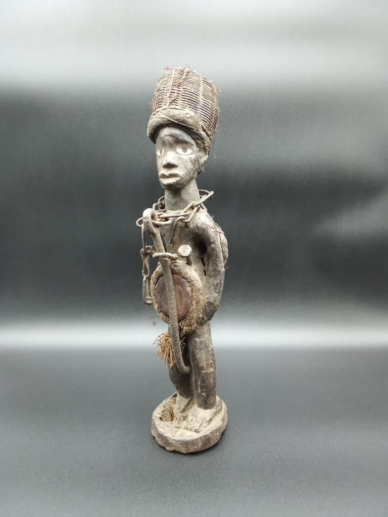 25 Unieke collectie antieke afrikaanse beelden hout, Antiek en Kunst, Kunst | Niet-Westerse kunst, Ophalen of Verzenden