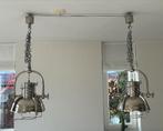 Rofra hanglamp industrieel 2 stuks, Huis en Inrichting, Lampen | Hanglampen, Ophalen, 50 tot 75 cm, Zo goed als nieuw, Glas
