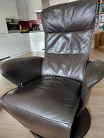 Topform relax fauteuil, leer, zwart, i.z.g.st., Ophalen, Minder dan 75 cm, Leer, Zo goed als nieuw