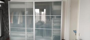 IKEA Pax schuifdeuren (matglas/aluminium) – 150x237 beschikbaar voor biedingen