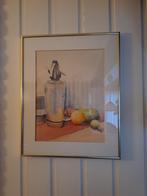 Modern schilderij met schenkkan en fruit erop., Antiek en Kunst, Kunst | Schilderijen | Klassiek, Ophalen