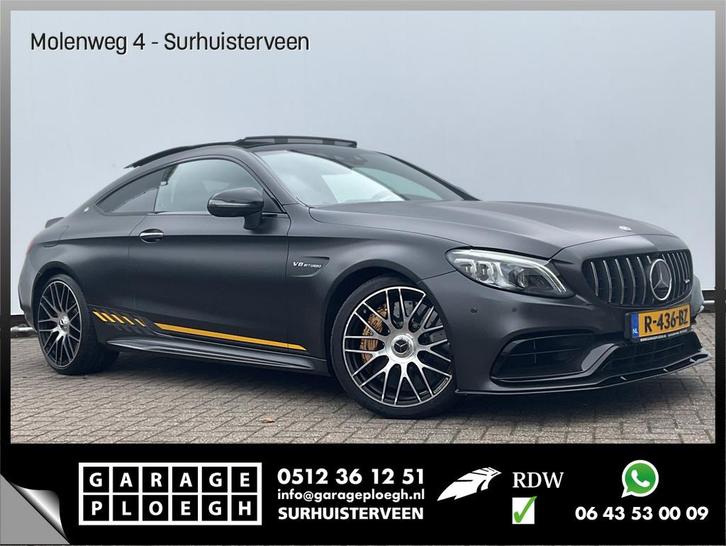 Mercedes-Benz C-Klasse Coupé AMG 63 S Final Edition NL-Gele, Auto's, Mercedes-Benz, Bedrijf, Te koop, C-Klasse, 360° camera, ABS