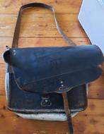 Vintage PTT tas., Sieraden, Tassen en Uiterlijk, Tassen | Schoudertassen, Gebruikt, Zwart, Leer, Ophalen