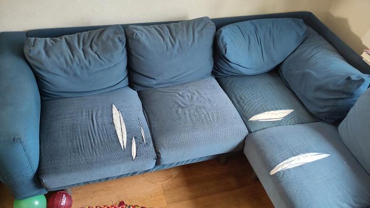 Gratis af te halen: oude Ikea Norsborg hoekbank, Huis en Inrichting, Banken | Bankstellen, Gebruikt, Hoekbank, Vierpersoons of meer