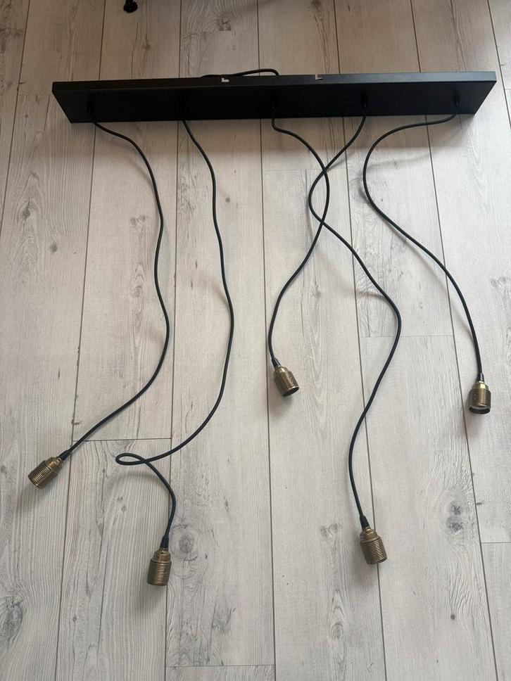 Karwei Hanglamp ISE Zwart - Stijlvolle Verlichting, Huis en Inrichting, Lampen | Hanglampen, Zo goed als nieuw, Minder dan 50 cm