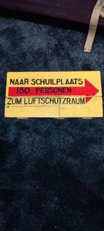 WOII ww2 wo2 Schuilplaats Bord - Replica Nederlands Duits, Ophalen of Verzenden, Landmacht, Duitsland, Overige typen