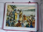 Schooplaat bijbelse afbeelding., Antiek en Kunst, Ophalen
