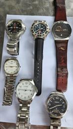 PARTIJTJE HEREN HORLOGES ZIE FOTO'S BIEDEN PER STUK, Staal, Polshorloge, Ophalen of Verzenden, Zo goed als nieuw