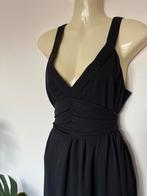 Elle 38 avondjurk voile strik lbd décolleté egf zwart, Maat 38/40 (M), Elle, Zwart, Ophalen of Verzenden