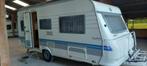 Te koop Hobby Excellent Easy 495 caravan uit 2002, 1000 - 1250 kg, Particulier, Rondzit, 2 aparte bedden