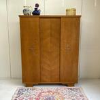 Vintage j`50/60 kledingkast hang/leg linnenkast demontabel, Overige materialen, 100 tot 150 cm, Vintage, Met hangruimte