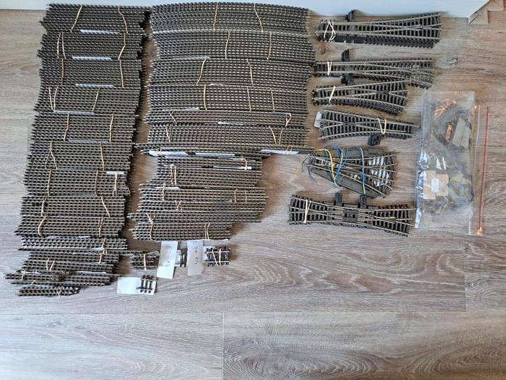 Marklin K-rails K rail 2200 2241 22715 2266 2297, Hobby en Vrije tijd, Modeltreinen | H0, Gebruikt, Rails, Wisselstroom, Märklin