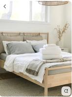 Ikea BJÖRKSNÄS incl. lattenbodem, Huis en Inrichting, Ophalen, Tweepersoons, Zo goed als nieuw, 200 cm