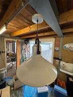 2x Witte Industriële Hanglamp, Huis en Inrichting, Lampen | Hanglampen, Ophalen of Verzenden, Gebruikt, Metaal, Minder dan 50 cm