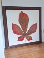 Mooie Wanddecoratie - Blad in Lijst, Ophalen, 75 tot 100 cm, 75 cm of meer, Print