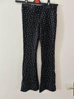158 Zwarte flair broek legging met bliksemprint, Broek, Gebruikt, C&A, Meisje