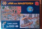 Jan van Haasteren  2 x 1000 compleet, Hobby en Vrije tijd, Denksport en Puzzels, Zo goed als nieuw, Ophalen