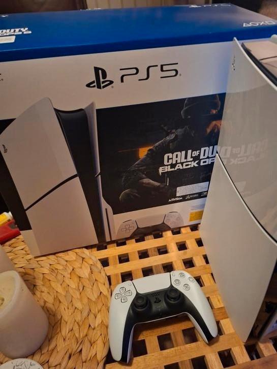 Playstation 5 Slim 1TB disc versie, Spelcomputers en Games, Spelcomputers | Sony PlayStation 5, Zo goed als nieuw, Ophalen