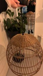 Rotan hanglamp, Huis en Inrichting, Lampen | Hanglampen, Ophalen, Zo goed als nieuw, Minder dan 50 cm