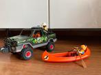 Playmobil Wildlife Jeep+Kano - inclusief originele doos!, Ophalen of Verzenden, Zo goed als nieuw, Jongen of Meisje