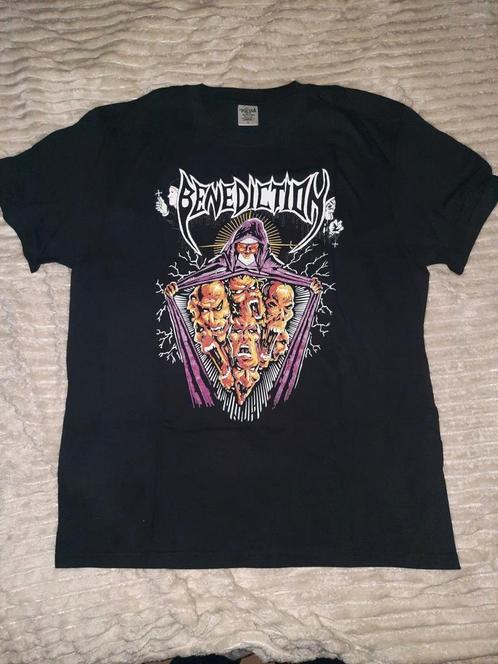 Benediction shirt maat L death metal, Kleding | Heren, T-shirts, Zo goed als nieuw, Zwart, Ophalen of Verzenden