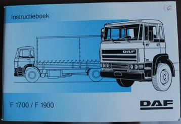 Daf truck F 1700 / F 1900 instructieboekje beschikbaar voor biedingen