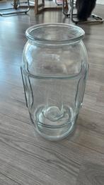 Glazen vaas gezicht, Ophalen of Verzenden, Overige kleuren, Glas, Minder dan 50 cm