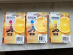 cardridge EPSON 33 XL 3 stuks, Ophalen of Verzenden, Nieuw, Cartridge, Epson origineel