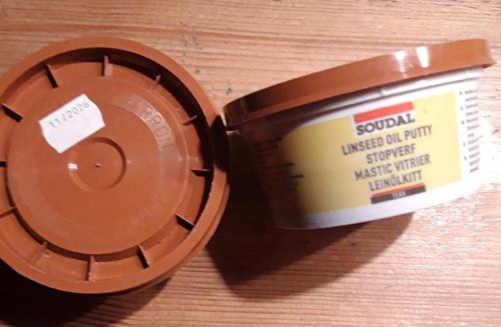 Stopverf /glaskit ter overname, nieuw en ongeopend, Doe-het-zelf en Verbouw, Verf, Beits en Lak, Nieuw, Verf, Minder dan 5 liter