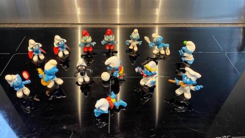 14 Smurfen Peyo Schleich - vintage jaren '60 en '70, Verzamelen, Smurfen, Zo goed als nieuw, Poppetje, Figuurtje of Knuffel, Verschillende Smurfen
