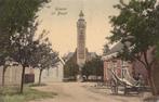 Burgh 1907 dorpsgezicht kerk en kar, Verzenden, Voor 1920, Ongelopen, Zeeland