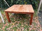 Massief Teak Eettafel 140x140 + 6 Stoelen, Huis en Inrichting, Tafels | Eettafels, Ophalen