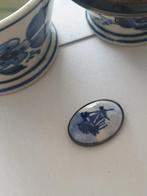 Delft blauw met zilveren items, Antiek en Kunst, Ophalen of Verzenden, Zilver