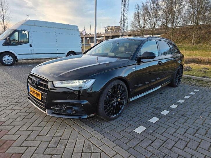 Audi A6 2.0 Tfsi 185KW Avant Quattro AUT 2017 Zwart, Auto's, Audi, Particulier, A6, 4x4, ABS, Achteruitrijcamera, Adaptive Cruise Control