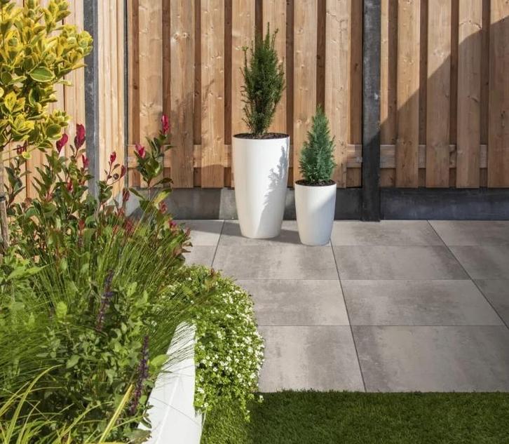 ACTIE BETONTEGELS NU vanaf € 21,99 p.m2, OP=OP, Tuin en Terras, Tegels en Klinkers, Nieuw, Terrastegels, Beton, Ophalen