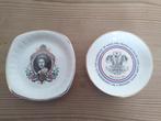 Royal Worcester 2 bordjes , queen Elizabeth, huwelijk Lady D, Ophalen of Verzenden, Nieuw, Bord of Schaal