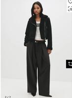 Dames DOUBLE FACE - Imitatieleren jas - black, Kleding | Dames, Jassen | Winter, Zwart, Maat 42/44 (L), Ophalen of Verzenden, Nieuw