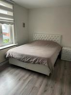 Boxspring bed 2-persoons incl. matras, Huis en Inrichting, Ophalen, Gebruikt, Wit, Tweepersoons