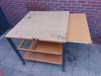 Degelijke verrijdbare etagetafel werkbank magazijn werktafel, Doe-het-zelf en Verbouw, Ophalen, Gebruikt, 120 tot 170 cm