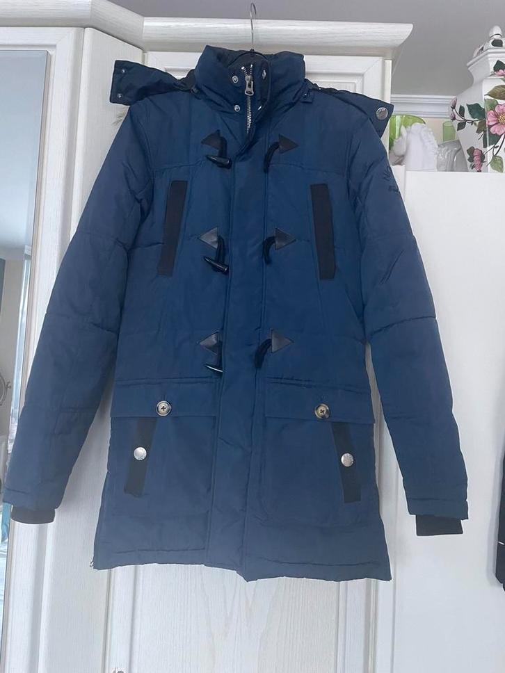 Prachtige jas van Nickelson in maat XS, Kleding | Dames, Jassen | Winter, Zo goed als nieuw, Maat 34 (XS) of kleiner, Blauw, Ophalen of Verzenden