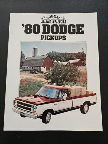 Brochure Dodge Pickups 1980 USA  beschikbaar voor biedingen