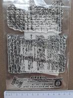 Achtergrond stempel handschrift mixed media bullet journal, Hobby en Vrije tijd, Stempelen, Ophalen of Verzenden, Zo goed als nieuw