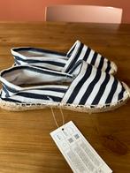 Blauw met wit gestreepte espadrilles maat 37, Blauw, Nieuw, Ophalen of Verzenden, Espadrilles of Moccasins